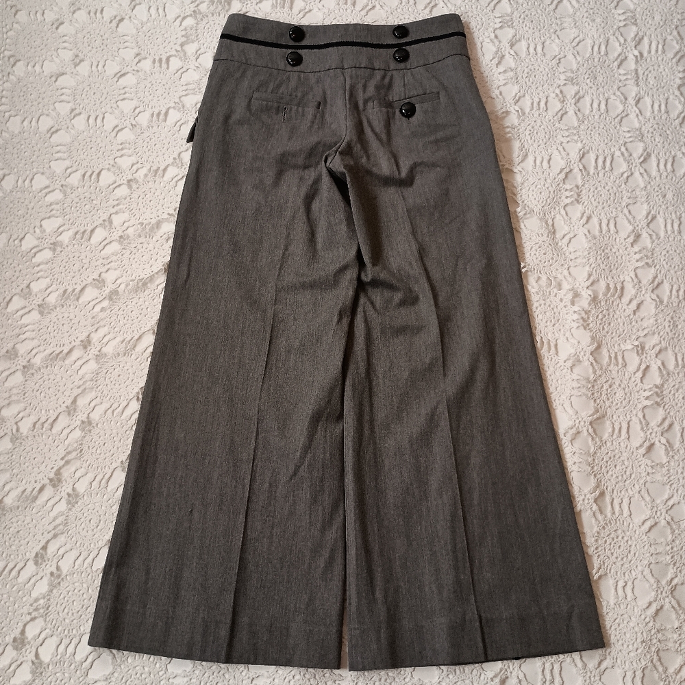 Anthropologie Gray Wide Leg Pants - Picture 9 of 9